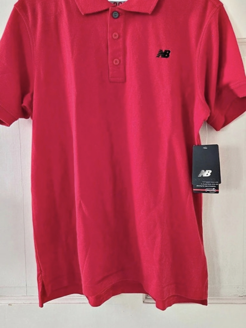 New Balance Essential Polo Red Small NWT